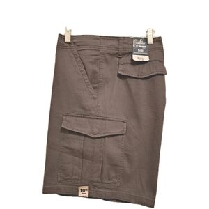 George's Charcoal Gray Cargo Shorts Gorpcore Size 42 Inseam 10 New with Tags
